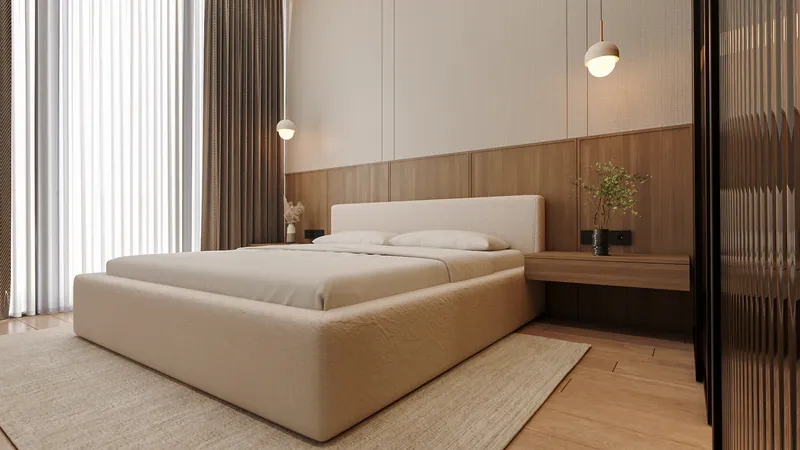 Inside a one-bedroom