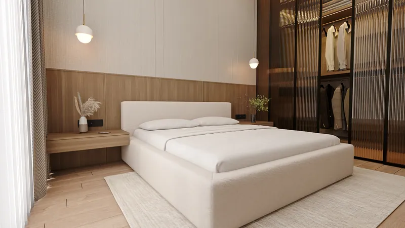 Inside a one-bedroom